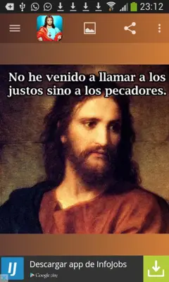 Frases de Jesus de Nazaret android App screenshot 3